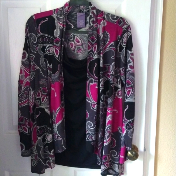 Laura Scott Tops - Laura Scott Plus Size 1X Women's Polyester Blouse